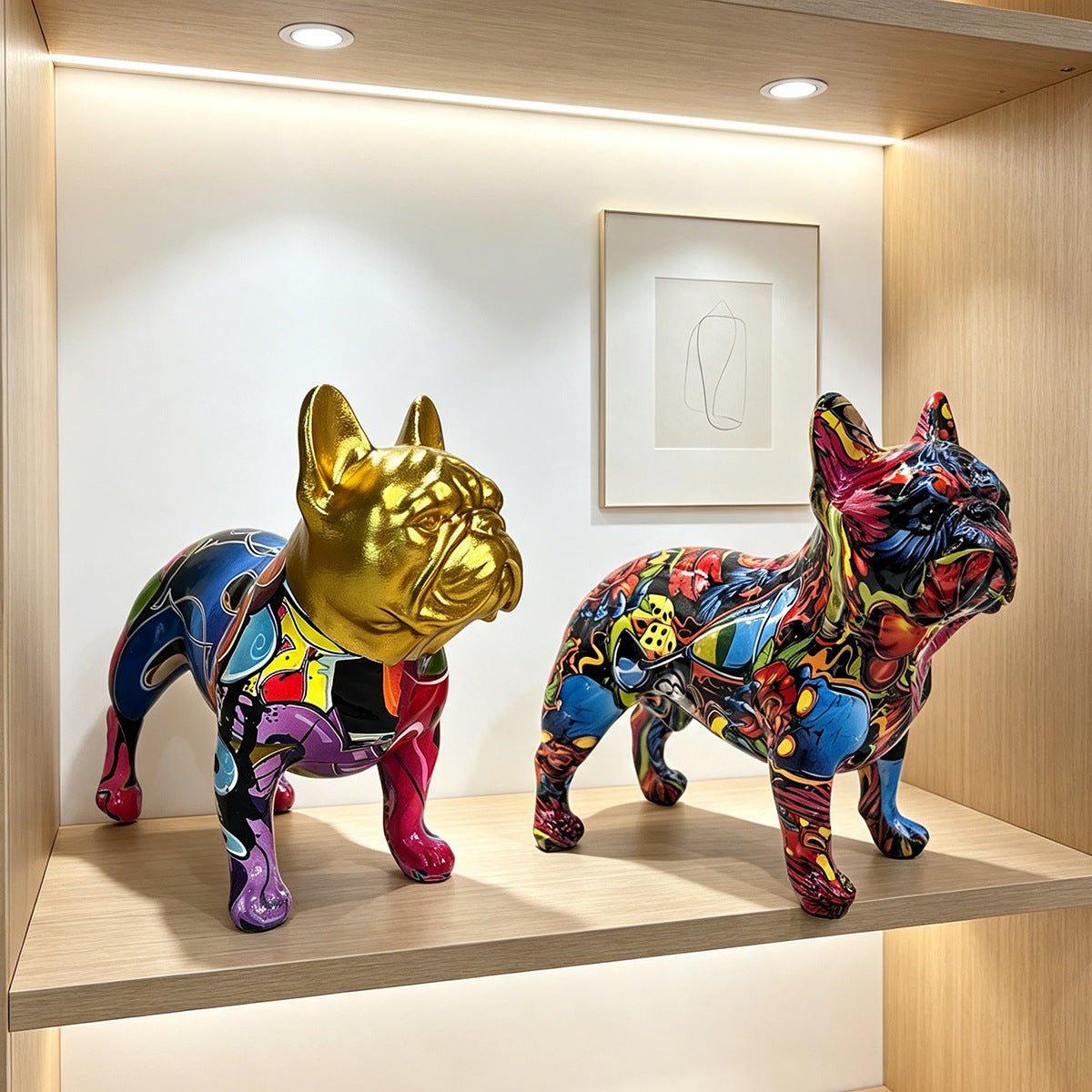 Decorative Figure of a French Bulldog Ceramic Handcrafted | High & Bury