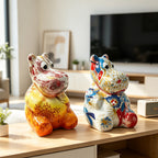 Decorative Figure of a French Bulldog Ceramic Handcrafted | High & Bury