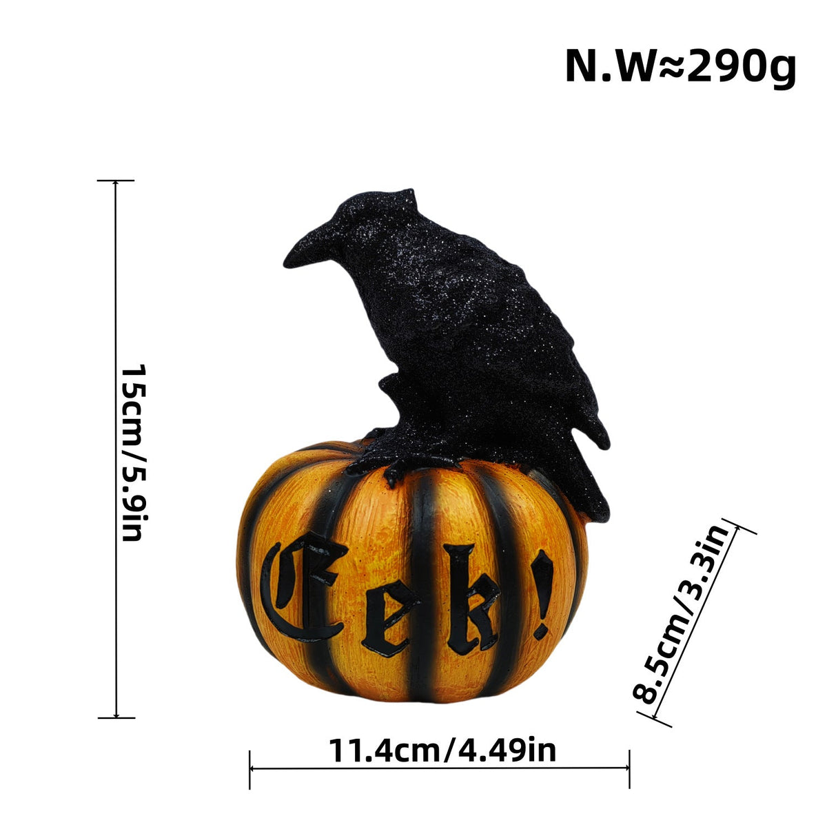 Decorative Figure Orange Black | High & Bury