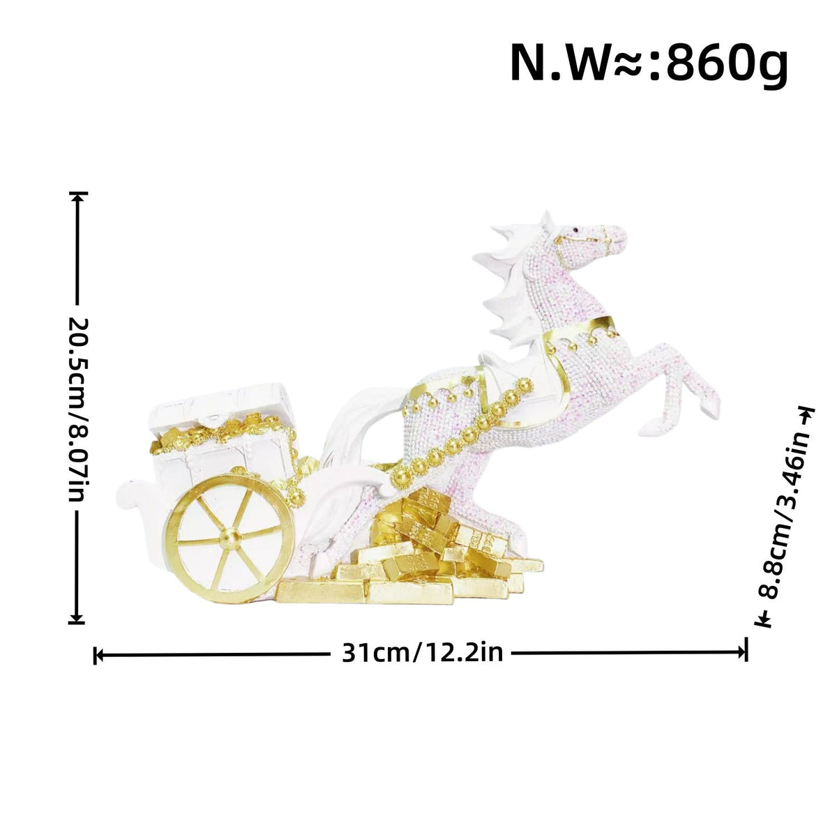 Decorative Figure Red Gold | High & Bury