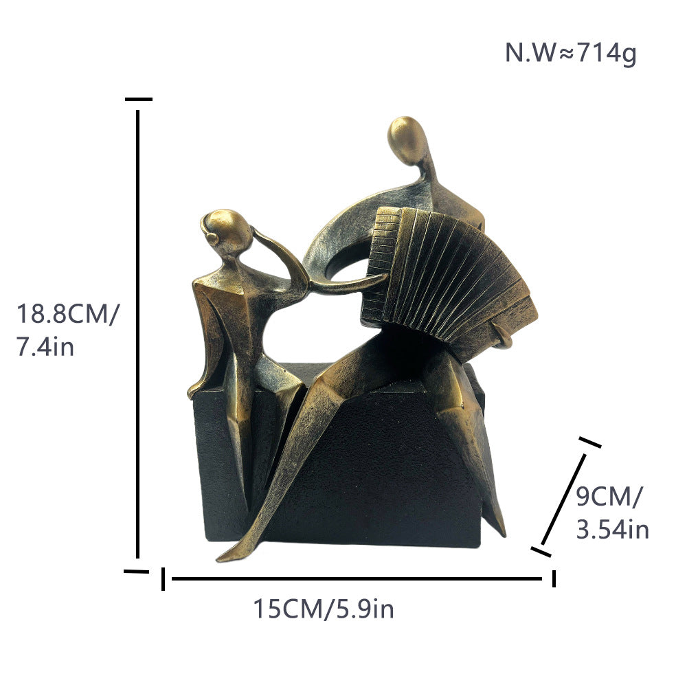 Decorative Figure Soft Textile Metal | High & Bury
