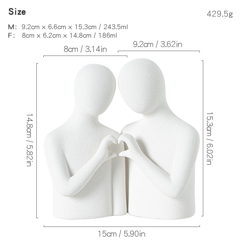 Decorative Figures Black White | High & Bury