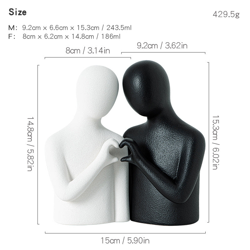 Decorative Figures Black White | High & Bury