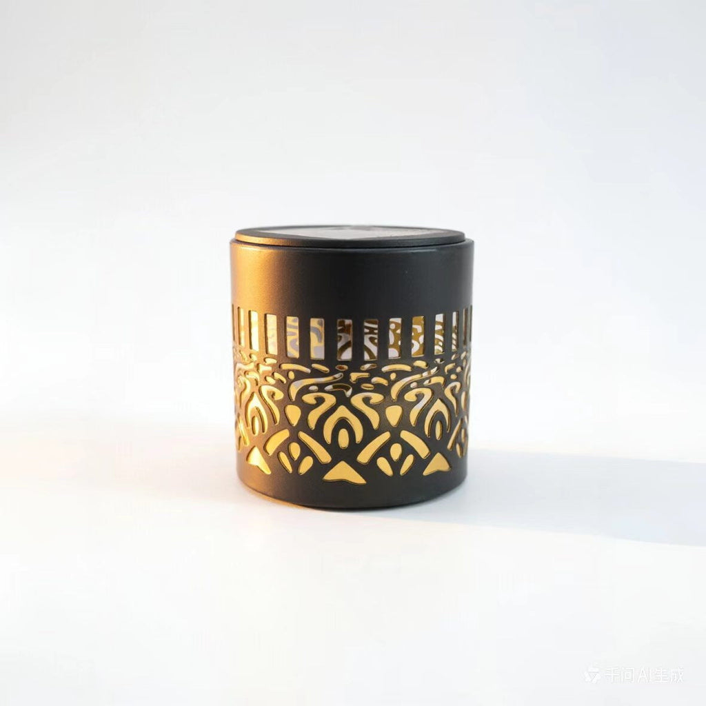 Decorative Filigree Metal Tealight Lantern with Reflective Inner Lining | High & Bury
