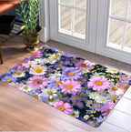 Decorative Floral Area Mat Non Slip | High & Bury