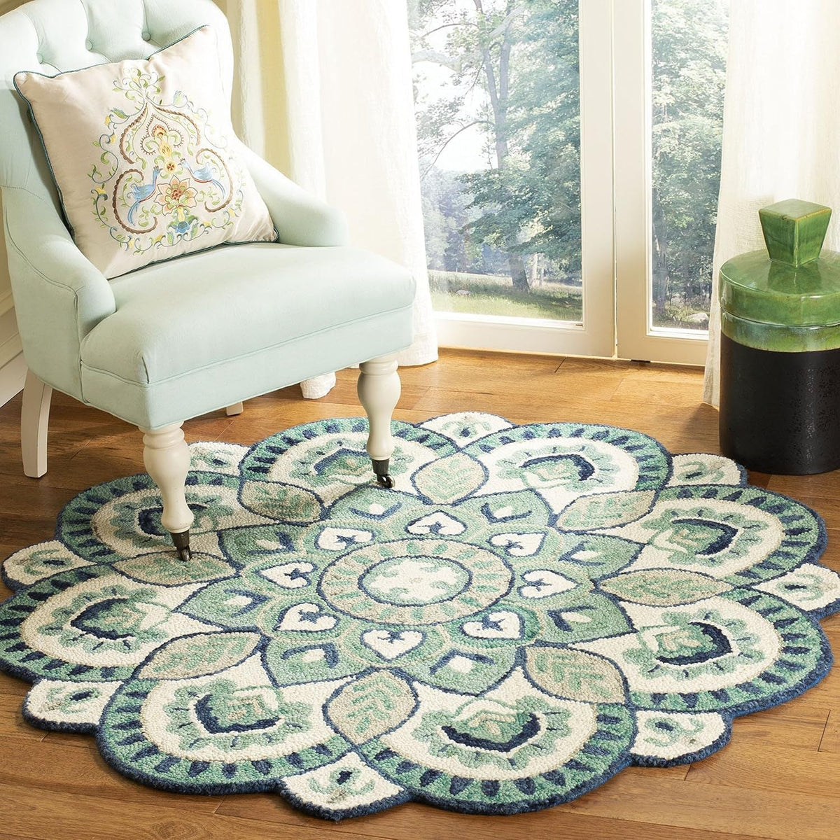 Decorative Floral Area Rug | High & Bury