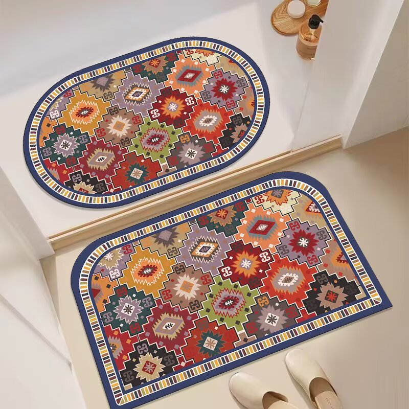 Decorative Floral Entryway Mat | High & Bury