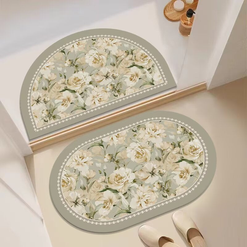 Decorative Floral Entryway Mat | High & Bury