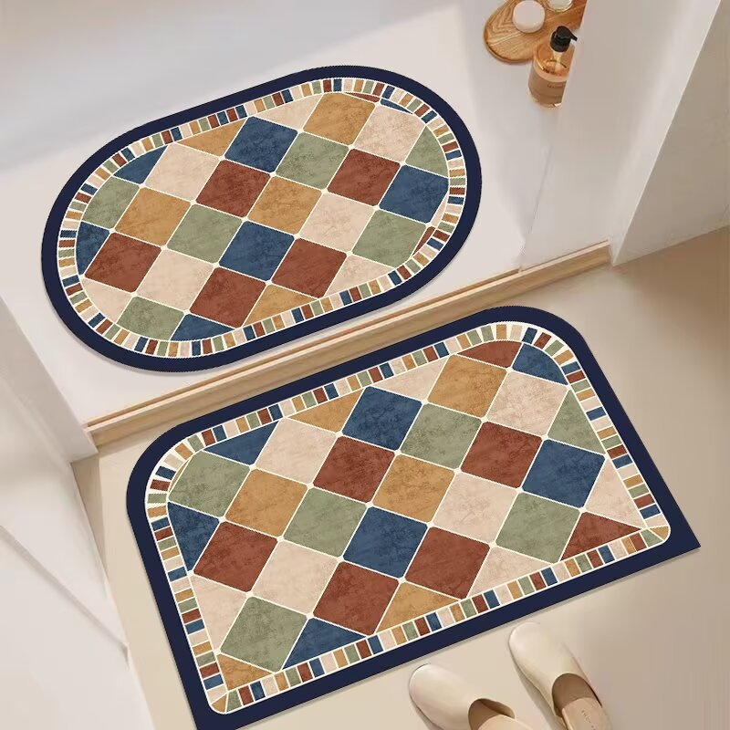 Decorative Floral Entryway Mat | High & Bury