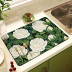 Decorative Floral Kitchen Mat | High & Bury