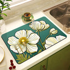 Decorative Floral Kitchen Mat | High & Bury