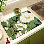 Decorative Floral Kitchen Mat | High & Bury