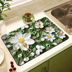 Decorative Floral Kitchen Mat | High & Bury