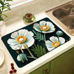 Decorative Floral Kitchen Mat | High & Bury
