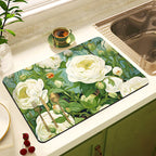 Decorative Floral Kitchen Mat | High & Bury