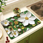 Decorative Floral Kitchen Mat | High & Bury