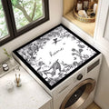 Decorative Floral Laundry Room Counter Mat | High & Bury