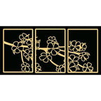Decorative Floral Metal Wall Art Panel | High & Bury