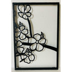 Decorative Floral Metal Wall Art Panel | High & Bury
