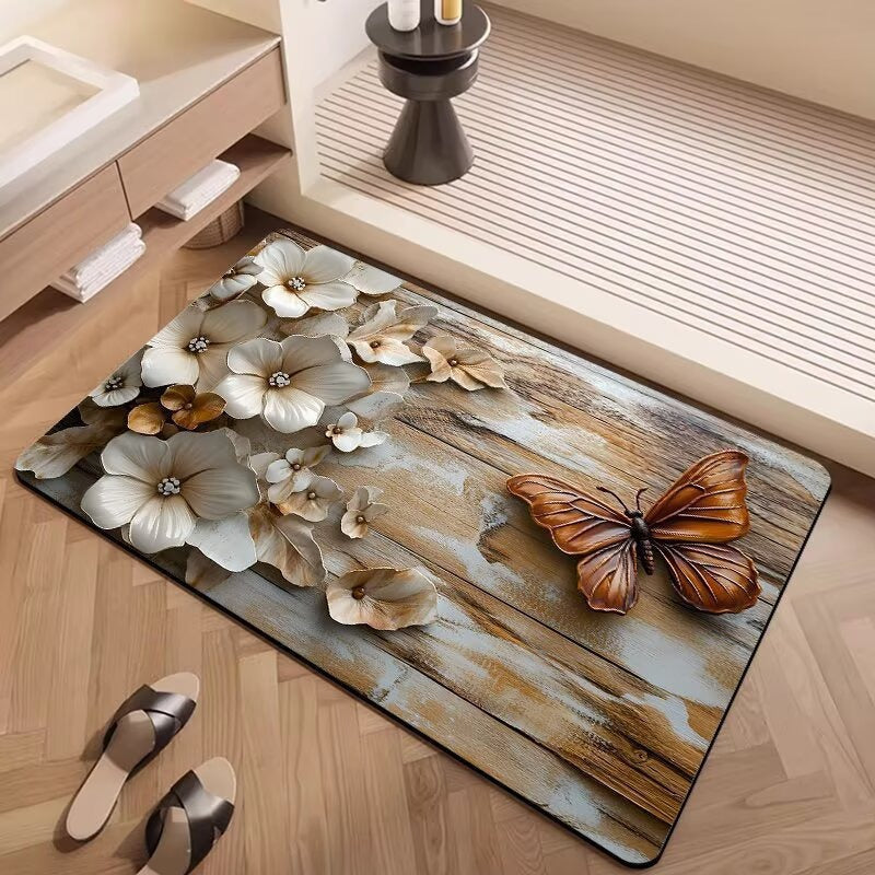 Decorative Floral Patterned Area Rug | High & Bury