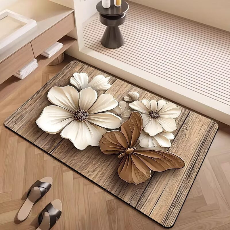 Decorative Floral Patterned Area Rug | High & Bury