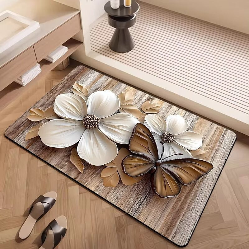 Decorative Floral Patterned Area Rug | High & Bury