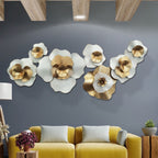 Decorative Floral Wall Art Sculpture 47 × 23 × 2 Inch | High & Bury