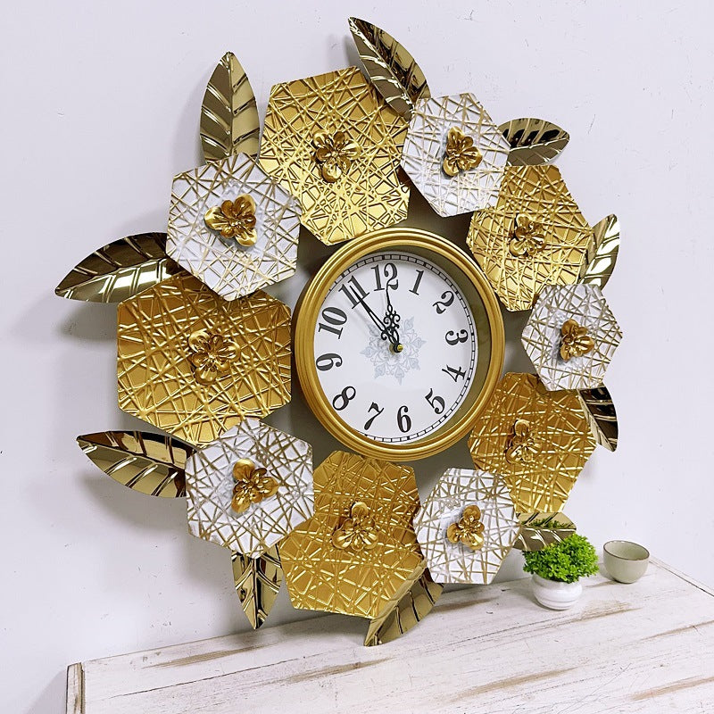 Decorative Floral Wall Clock | High & Bury