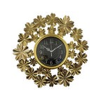 Decorative Floral Wall Clock Metal | High & Bury
