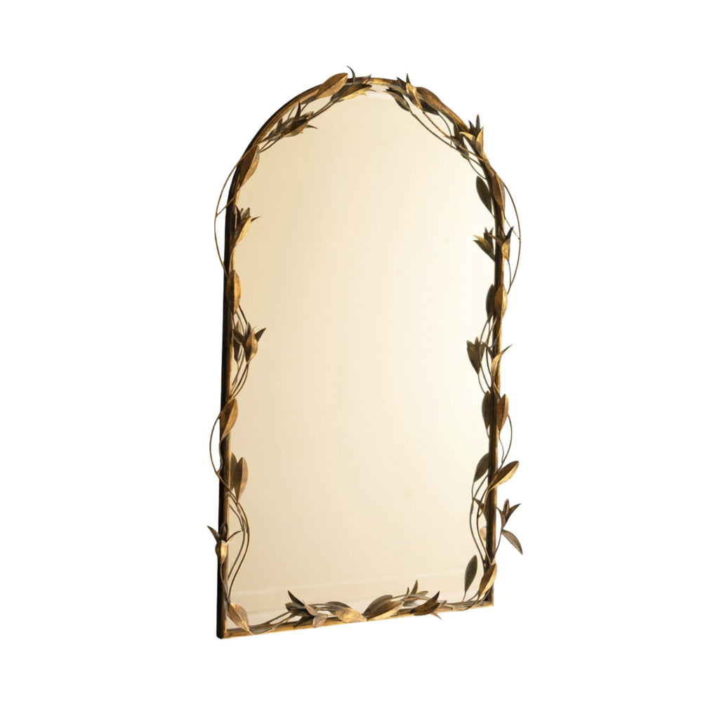 Decorative Floral Wall Mirror Rustic Design | High & Bury