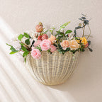 Decorative Flower Basket made of Woven Material | High & Bury