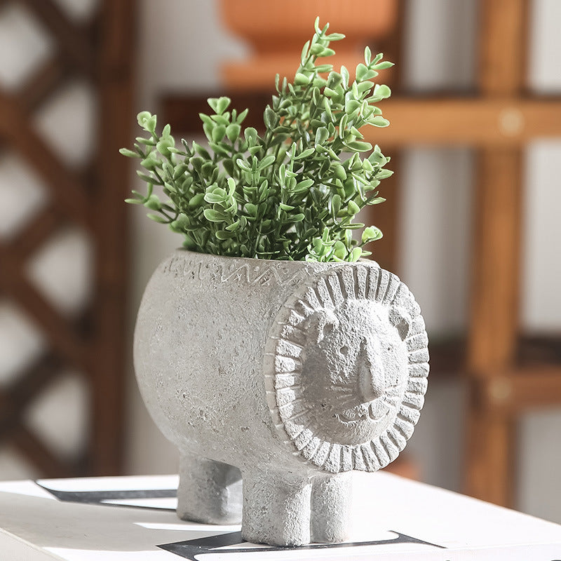 Decorative Flower Pot Brick Red | High & Bury