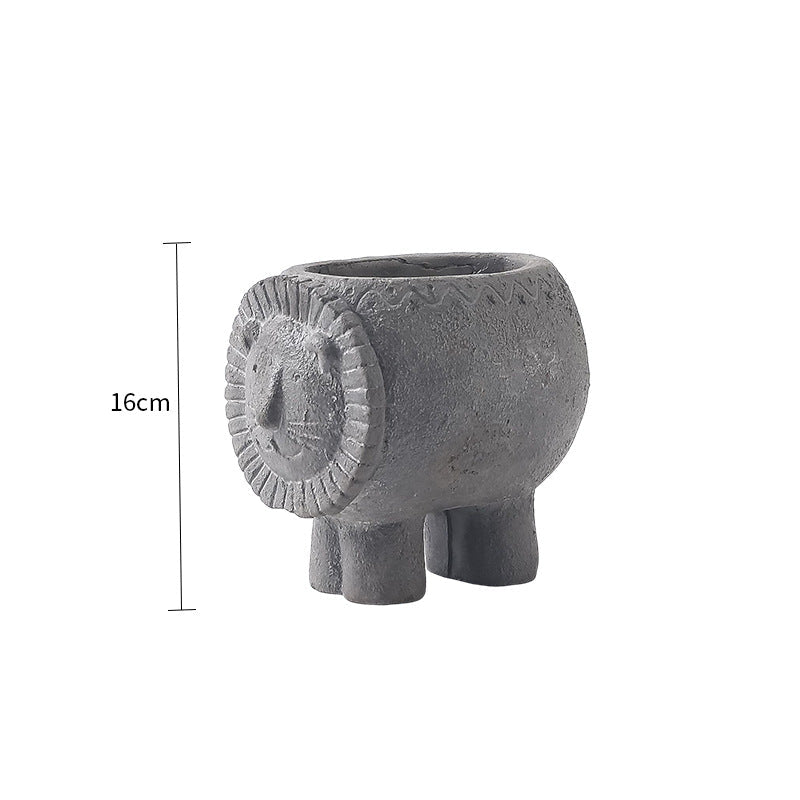 Decorative Flower Pot Brick Red | High & Bury