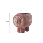 Decorative Flower Pot Brick Red | High & Bury