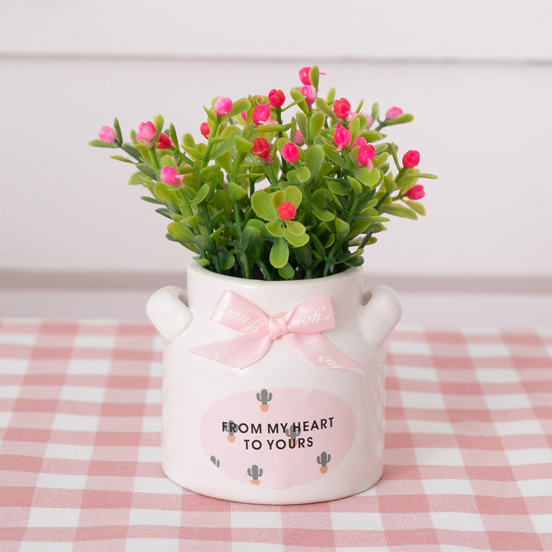 Decorative Flower Pot Pink Lilac | High & Bury
