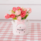 Decorative Flower Pot Pink Lilac | High & Bury