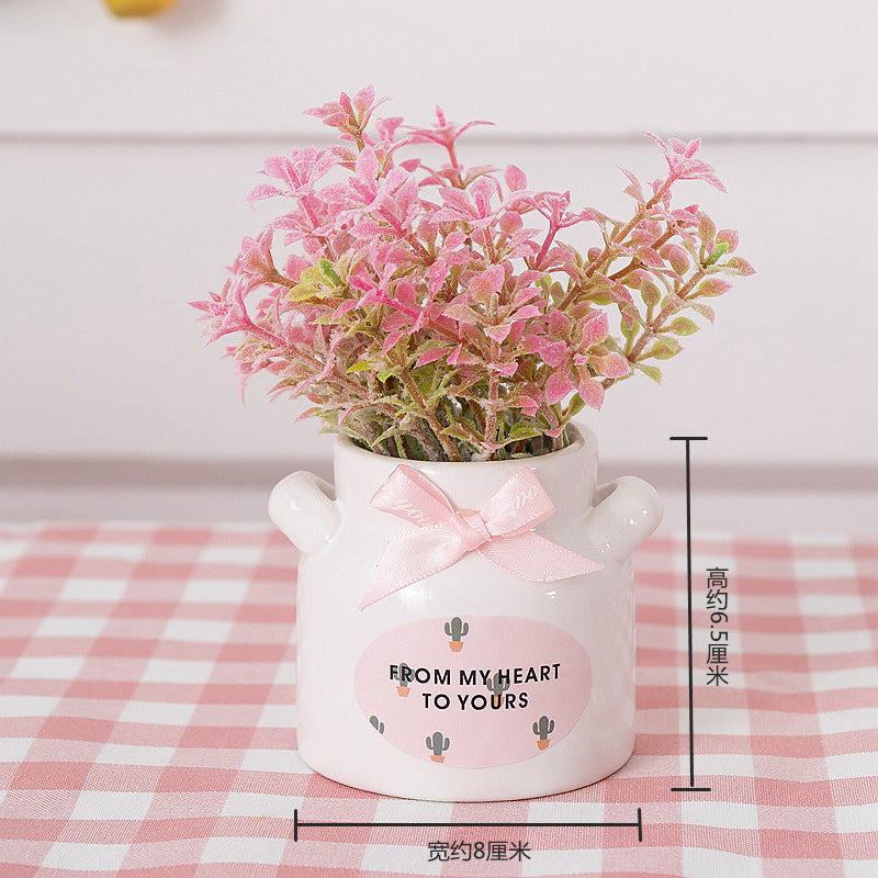 Decorative Flower Pot Pink Lilac | High & Bury