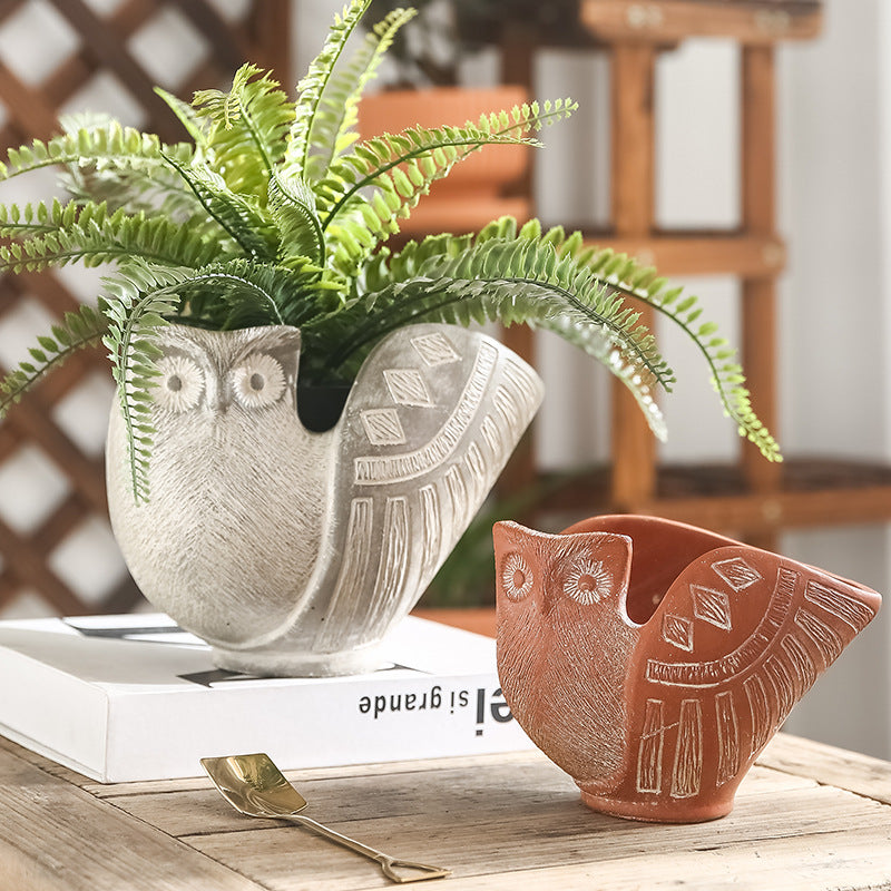 Decorative Flower Pot Red Black | High & Bury