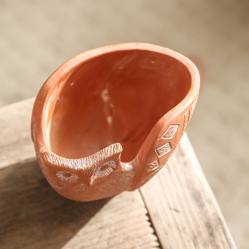 Decorative Flower Pot Red Black | High & Bury