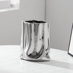Decorative Flower Pot Silver | High & Bury