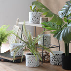 Decorative Flower Pot Soft Textile Ceramic | High & Bury