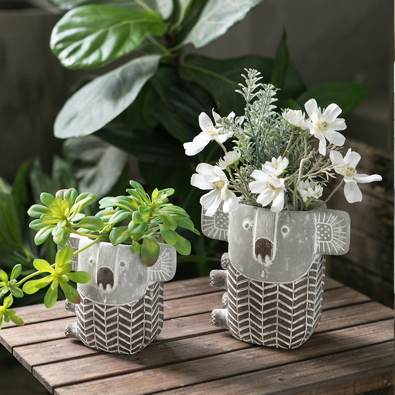 Decorative Flower Pot Soft Textile | High & Bury