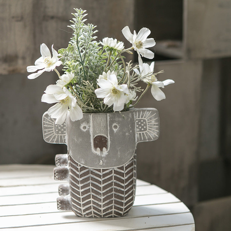 Decorative Flower Pot Soft Textile | High & Bury