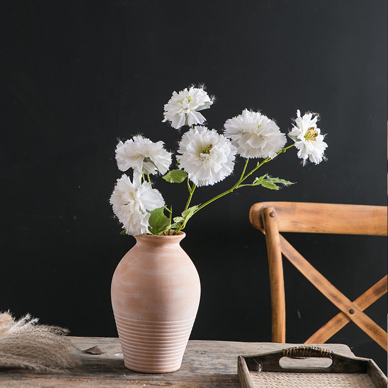 Decorative Flower Vase Soft Textile Ceramic | High & Bury