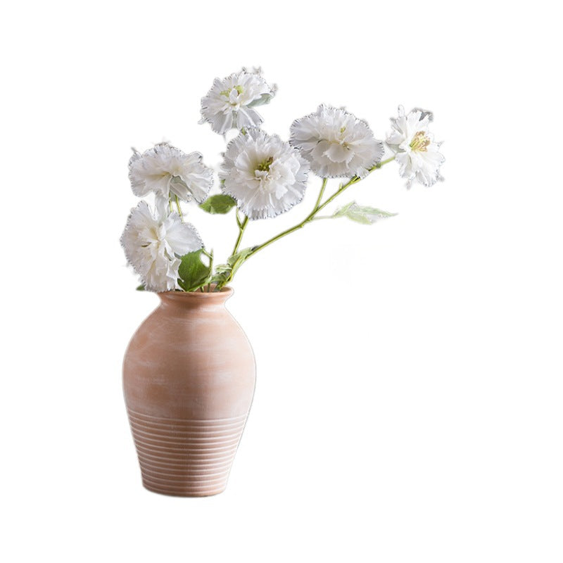 Decorative Flower Vase Soft Textile Ceramic | High & Bury