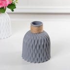 Decorative Flower Vase Soft Textile Molded Plastic | High & Bury