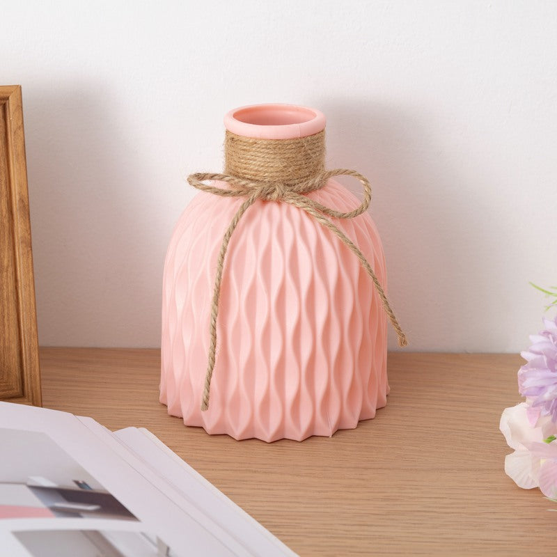 Decorative Flower Vase Soft Textile Molded Plastic | High & Bury