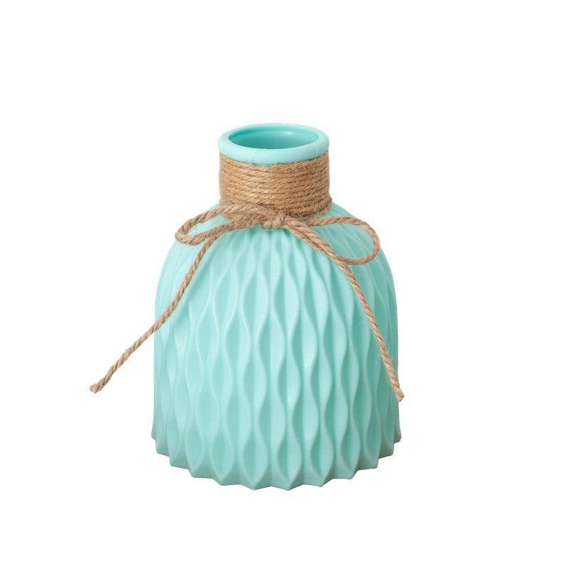 Decorative Flower Vase Soft Textile Molded Plastic | High & Bury