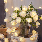 Decorative Foam Rose LED Garland for Table Decorations | High & Bury