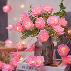Decorative Foam Rose LED Garland for Table Decorations | High & Bury